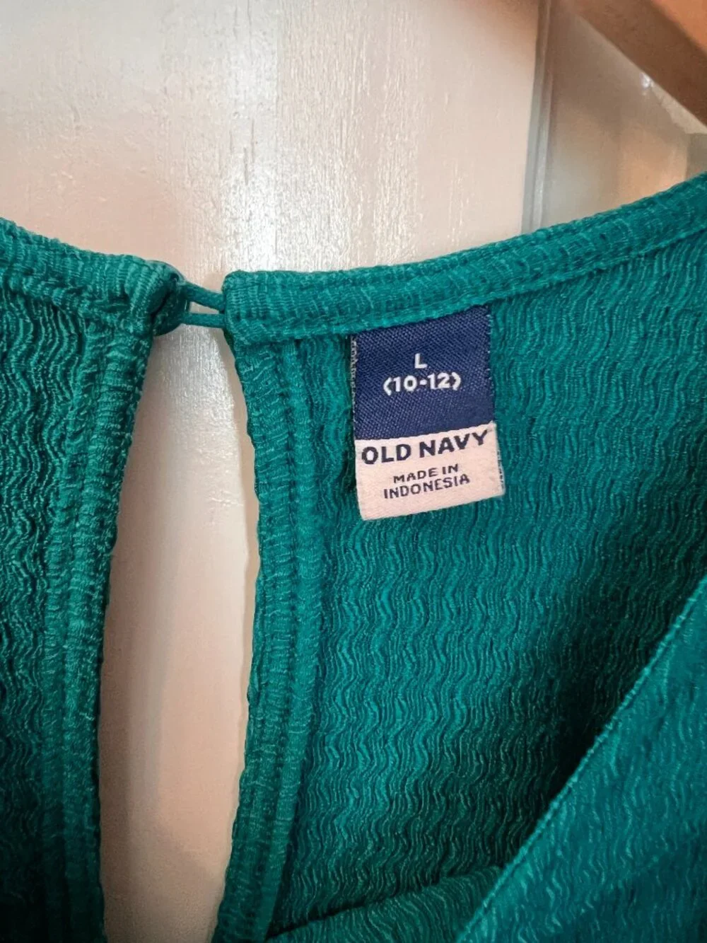 Old Navy girls teal romper size large (10-12)